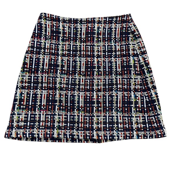 Two Halogen Skirts Size 6 Tweed Ruffle Asymmetrical Hem Mini Career Fall Fun - Picture 8 of 11